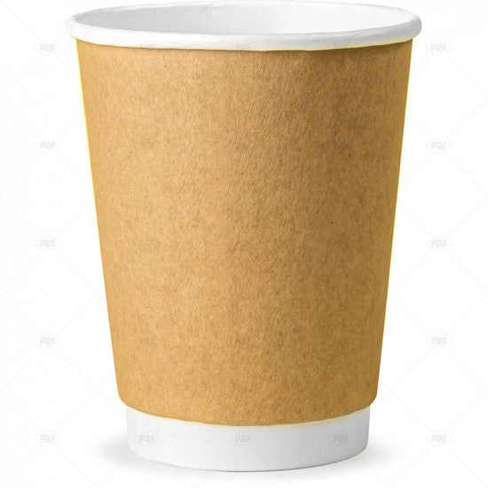 Drink Cups Double Wall 8oz No Lids - (25 Pack)