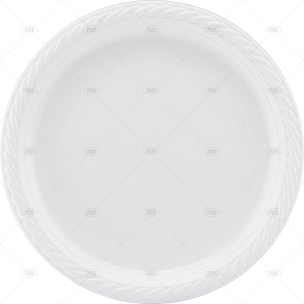 Plates Plastic white 26cm - (6 Pack)