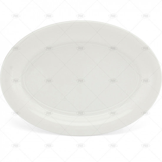 Plates Plastic Serving platter White (40x28cm) - (2 Pack)