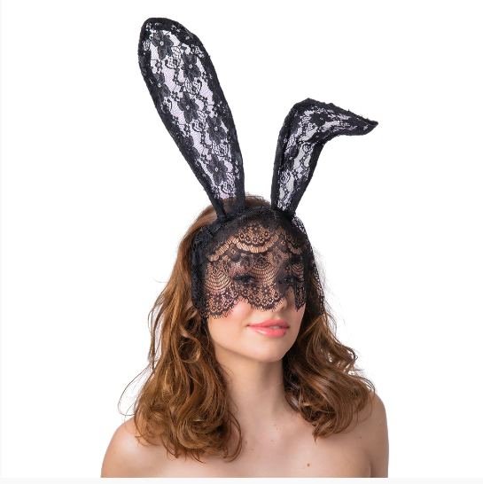 Lace Bunny Ears with Veil