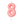 Load image into Gallery viewer, Age 8 Glitter Numeral Moulded Pick Candle Pink
