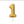 Load image into Gallery viewer, Age 1 Glitter Numeral Moulded Pick Candle Gold
