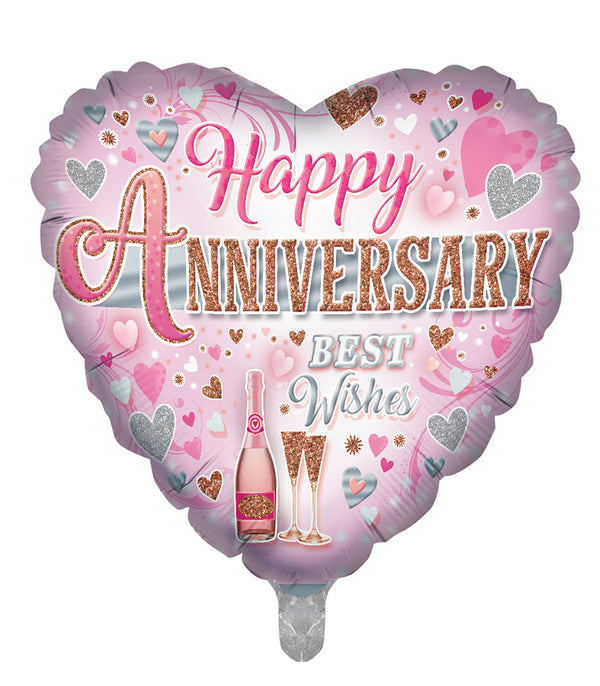 Happy Anniversary Foil Balloons - (18")