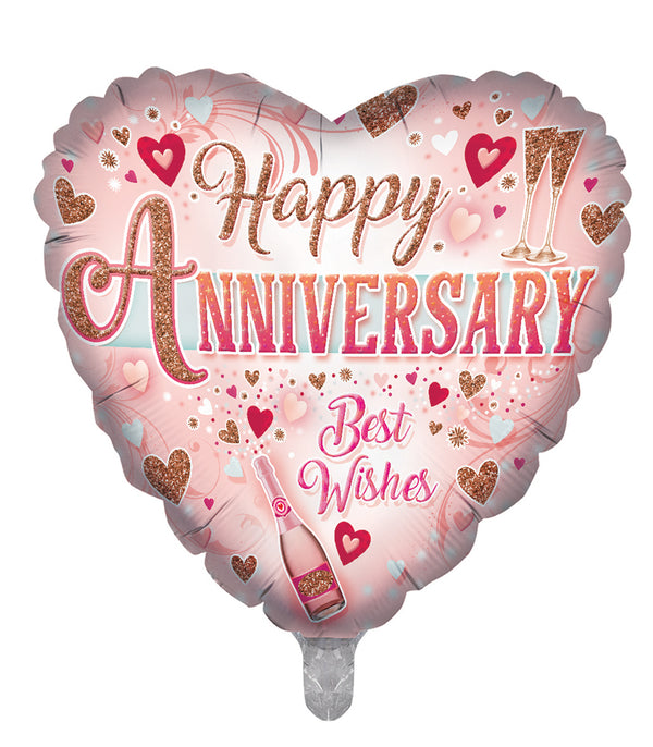 Happy Anniversary Foil Balloons - (18")
