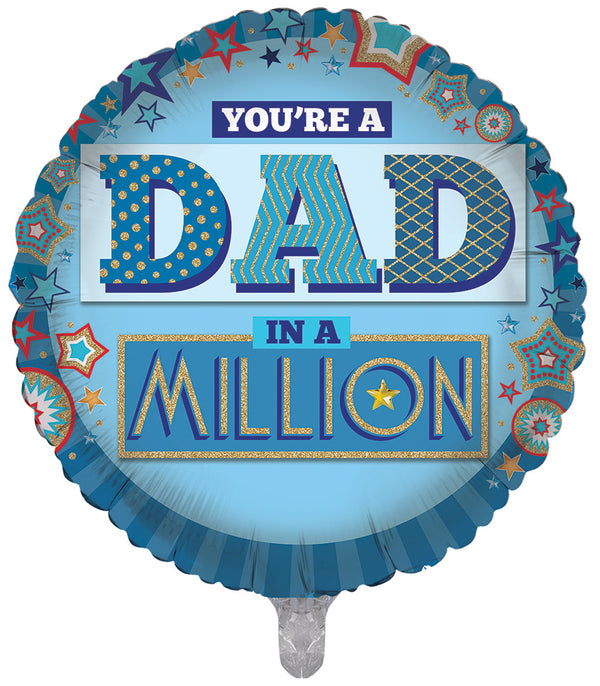 Dad in a Million Foil Balloons - (18")