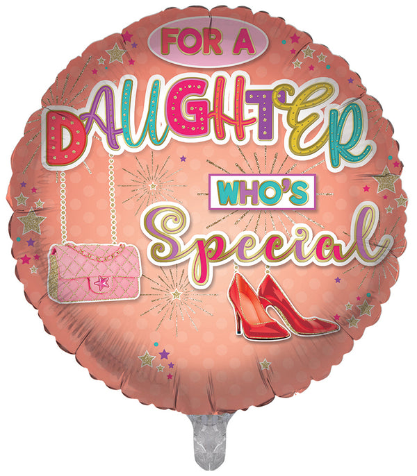 Special Daughter Happy Birthday Foil Balloons - (18")