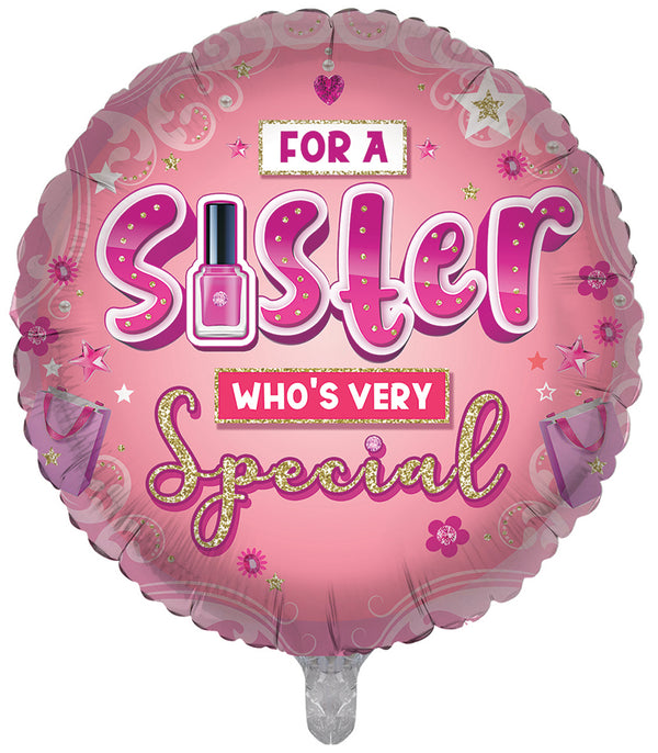 Special Sister Foil Balloons - (18")