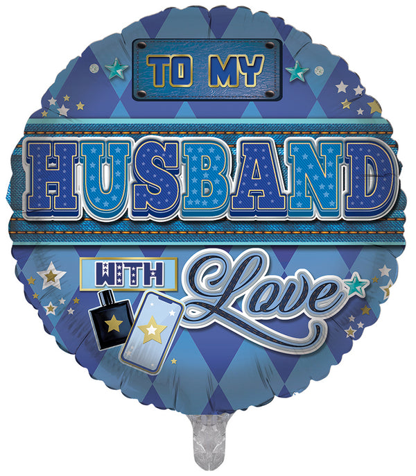 To My Husband with Love Foil Balloons - (18")
