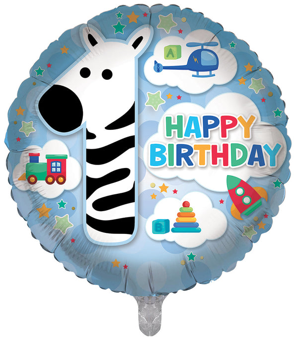 You're 1 Today Blue Foil Balloons - (18")