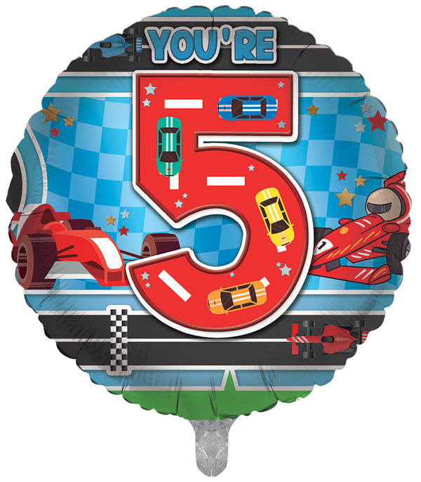 You're 5 Today Blue Foil Balloons - (18")