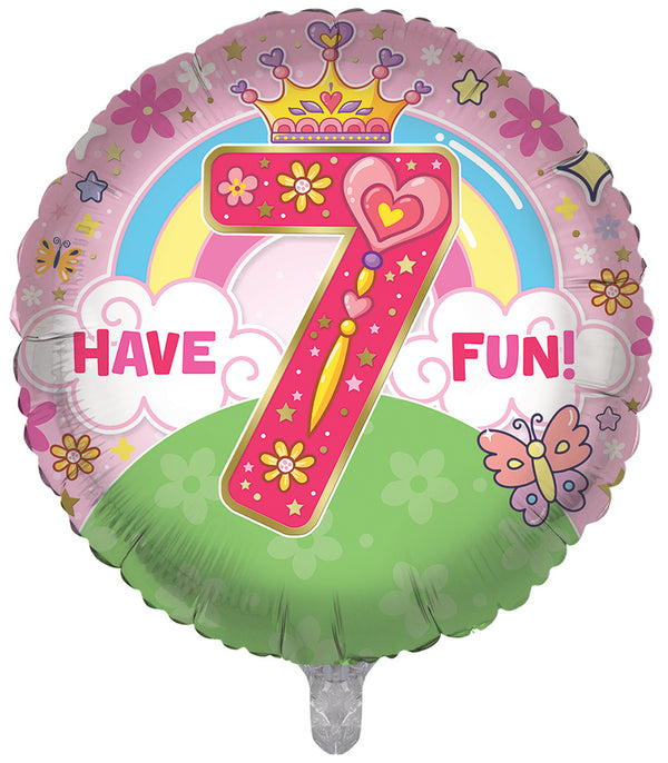 You're 7 Today Pink Foil Balloons - (18")