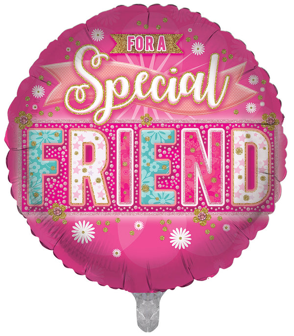 Special Friend Pink Foil Balloons - (18")