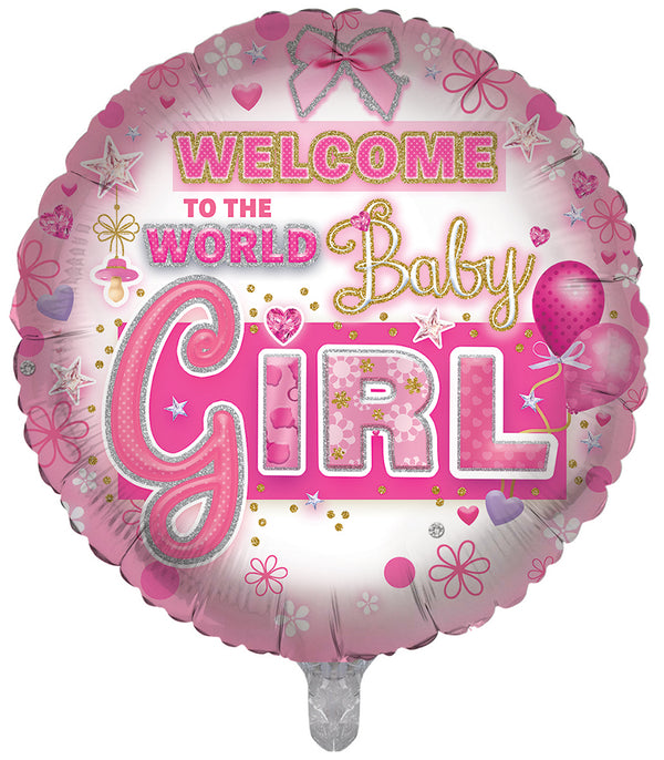 Its a Girl Pink Foil Balloons - (18")