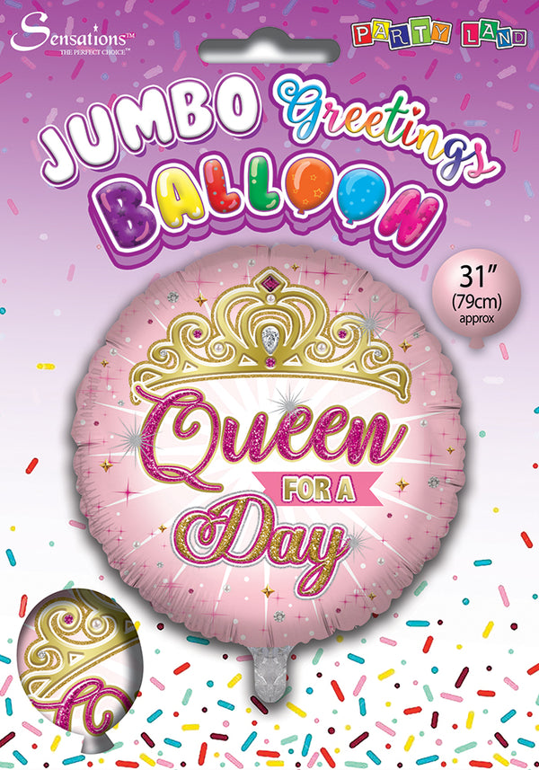 Queen for a Day Foil Balloons - (31")