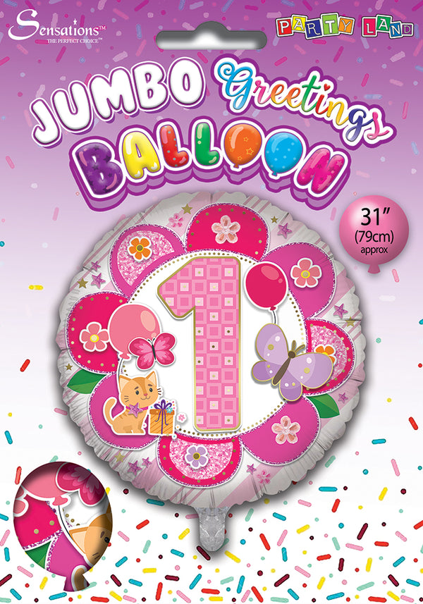 1 Today Pink Foil Balloons - (31")