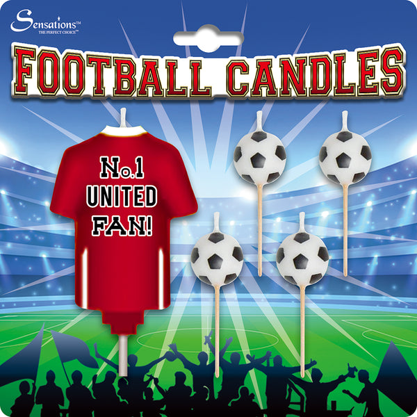 No.1 United Fan Football Candles - (5 Pack)