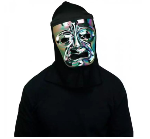 Oil Slick Tragedy Mask with Shroud