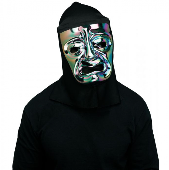 Oil Slick Tragedy Mask with Shroud