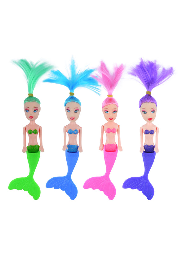 Mermaid in 4 Assorted Colours - (14cm)