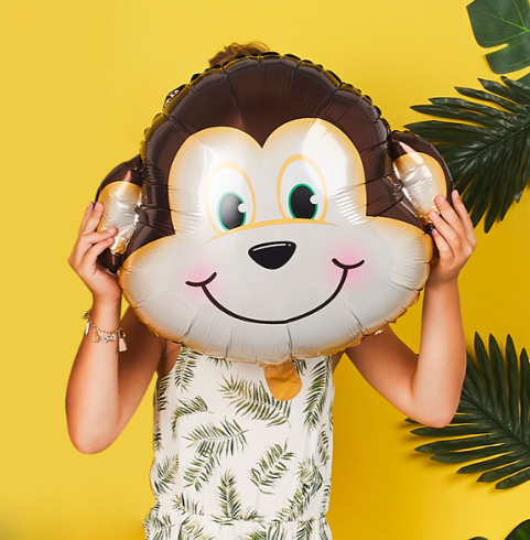 SNAPPY BIRTHDAY MONKEY BALLOON