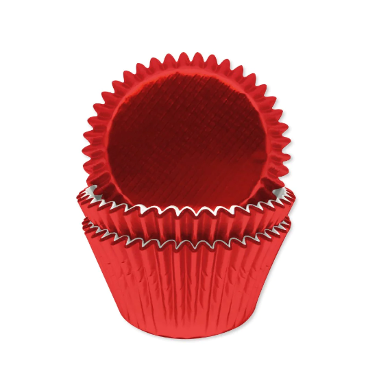 Red Foil Cupcake Cases