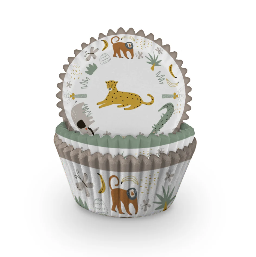 Safari Cupcake Cases - (60 Pack)