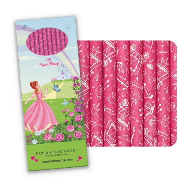 Princess Paper Straw (38 Pack)
