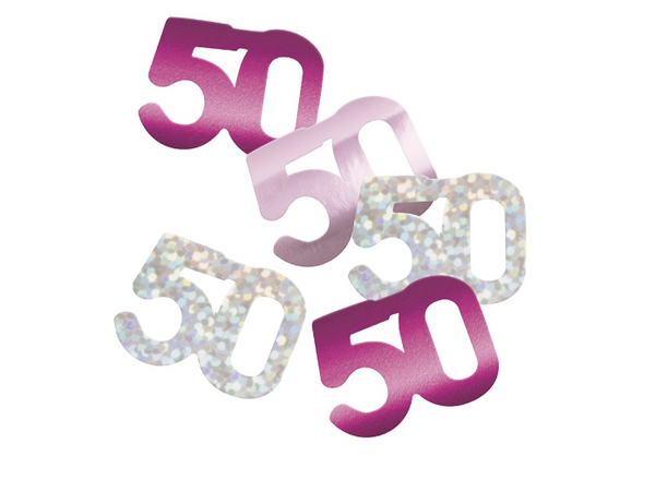 GLITZ 50 Pink Foil Confetti - (14g)