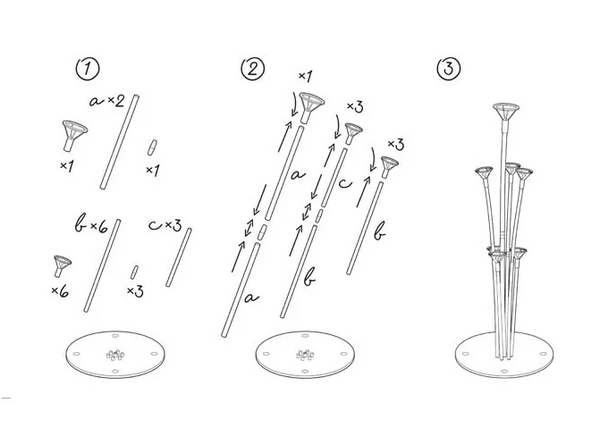 Balloon stand- (72 cm)