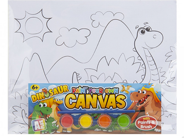 PAINT YOUR OWN CANVAS BOARD ART WITH PAINT SET in 3 ASSORTED DESIGNS