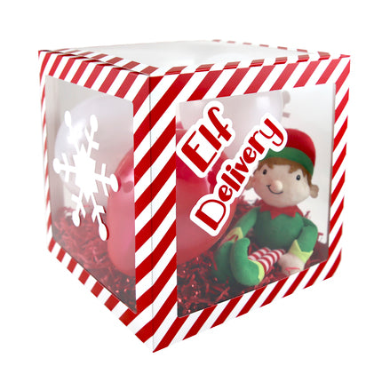 CHRISTMAS CANDY STRIPE BALLOON BOX