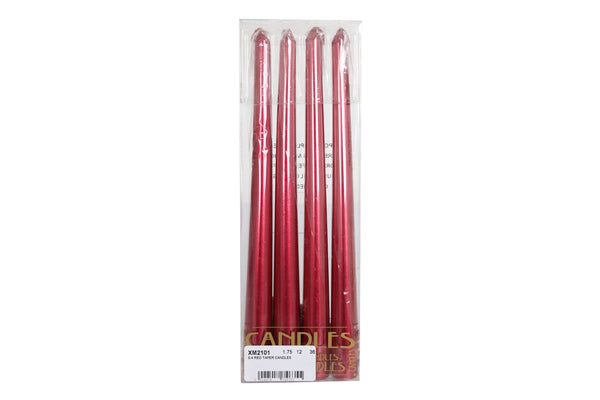 GOLD TAPER CANDLES - (4 Pack)