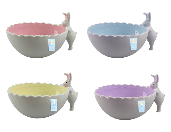 Easter Bunny Treat Bowl in 4 Assorted Colours