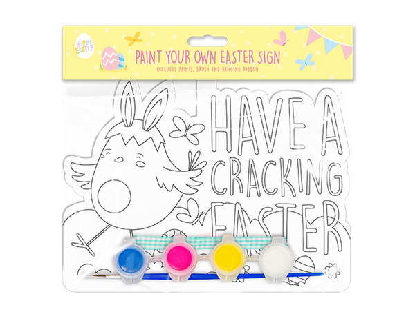 Easter Paint Your Own Card Sign in 2 Assorted Designs