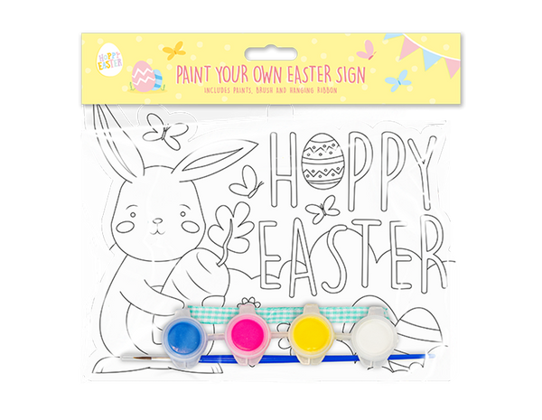 Easter Paint Your Own Card Sign in 2 Assorted Designs