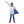 Load image into Gallery viewer, Kids Super Hero Cape &amp; Mask - BLUE
