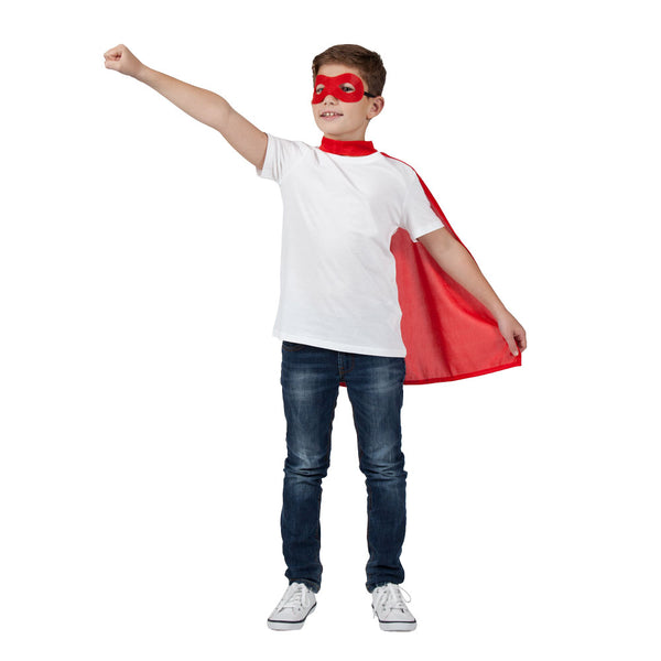 Kids Super Hero Cape & Mask - RED