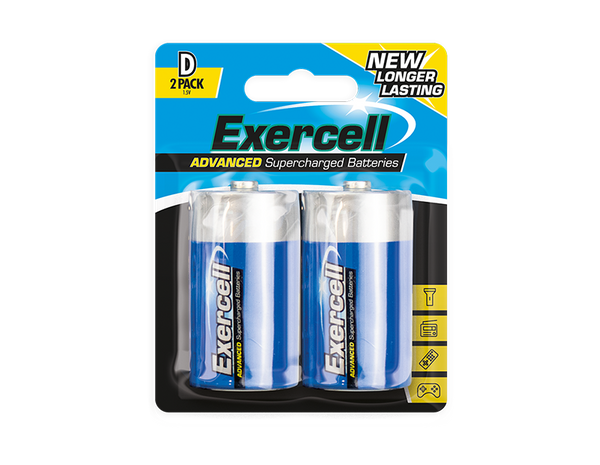 D Size Extra Heavy Duty Batteries - (2 Pack)