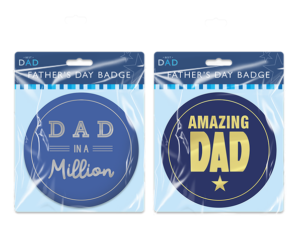 Father's Day Badge in 2 Assorted Designs
