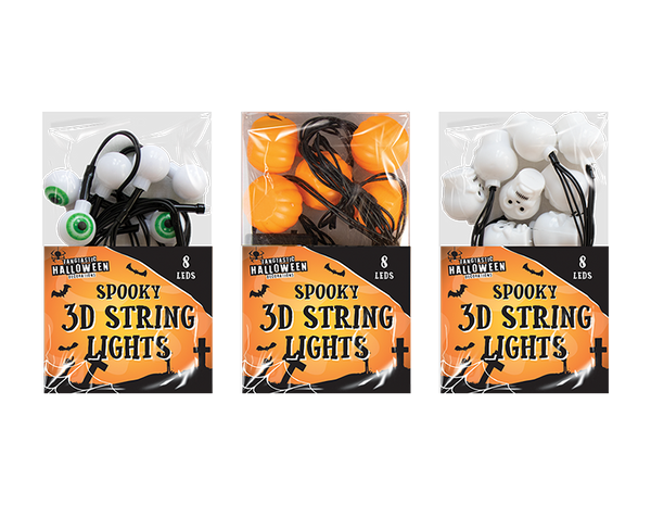 3D Halloween Lights in 3 Assorted designs