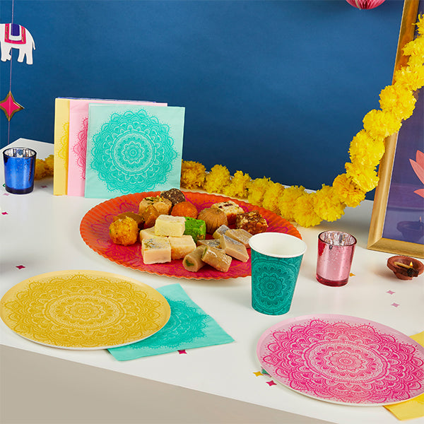 Mandala Paper Plates - (8 Pack)