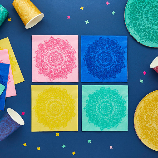 Mandala Paper Napkins - (16 Pack)