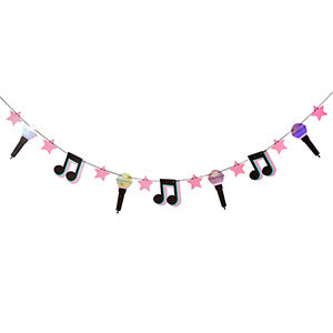 LET'S DANCE PARTY CARD GARLAND - (2M)