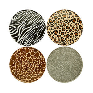 ANIMAL PRINT PAPER PLATES - (8 Pack)