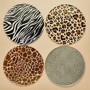 ANIMAL PRINT PAPER PLATES - (8 Pack)