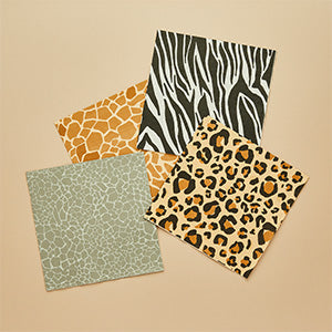 ANIMAL PRINT PAPER NAPKINS - (16 Pack)