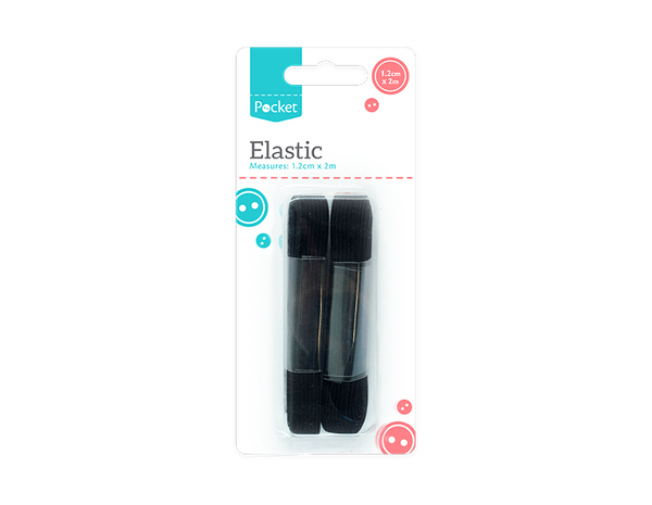 Sewing Elastic - (2m) in 2 Assorted Colours