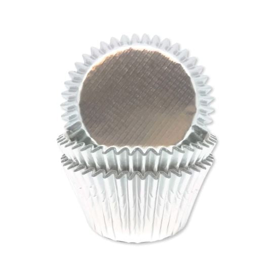 Silver Foil Cupcake Cases - 3.2 x 5cm (1.25 x 2")