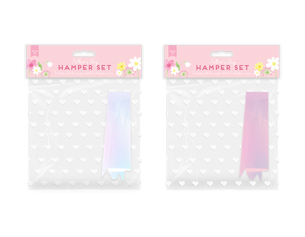 Mother's Day Cellophane Gift Bag & Giant Bow in 2 Assorted Colours
