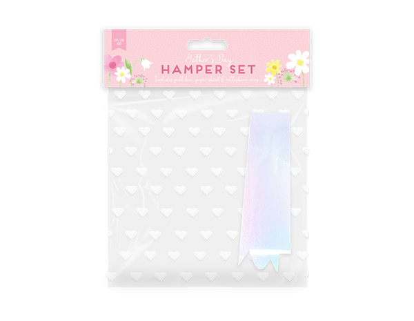 Mother's Day Cellophane Gift Bag & Giant Bow in 2 Assorted Colours